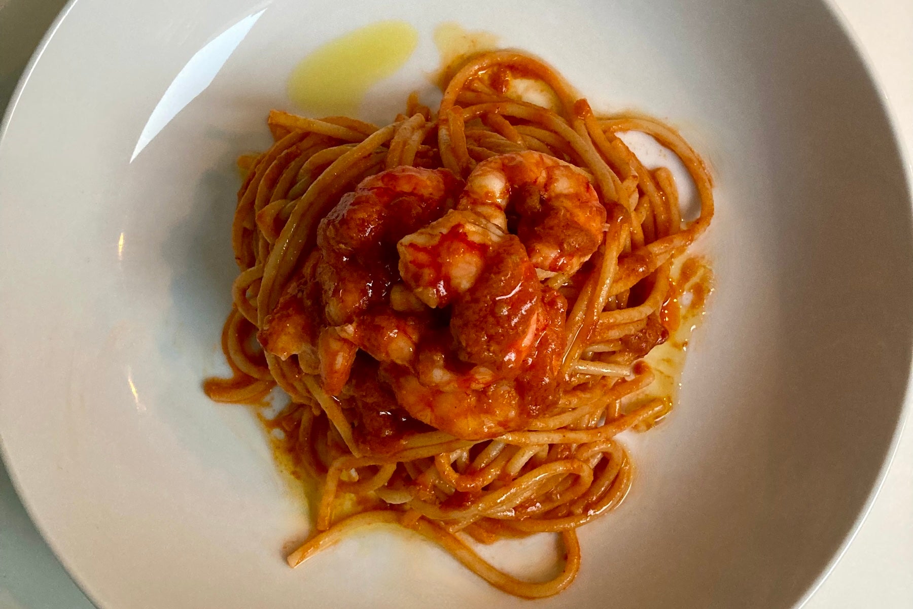 Spaguetti Con Gambas De Mallorca